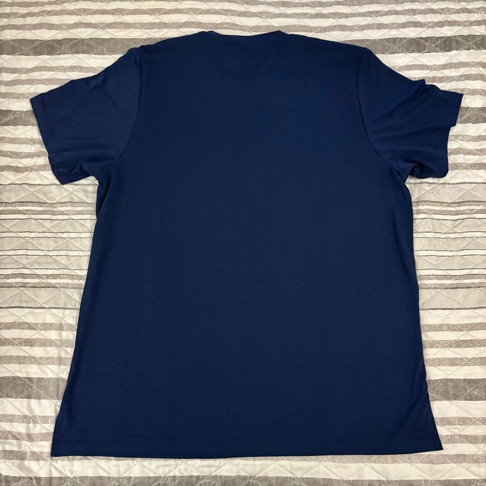 Adidas Mens Navy Blue Large Axis Tee 3.0 - Picture 3 of 7